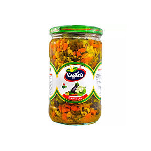 مخلل مختلط فاخر 700 غرام زجاج نقي 1000 مخلل مختلط فاخر 700 غرام زجاج نقي 1000